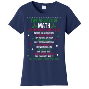 Christmas 12days Of Math Women's T-Shirt