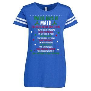 Christmas 12days Of Math Enza Ladies Jersey Football T-Shirt