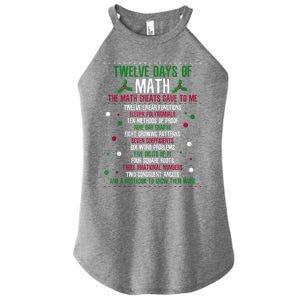 Christmas 12days Of Math Women's Perfect Tri Rocker Tank