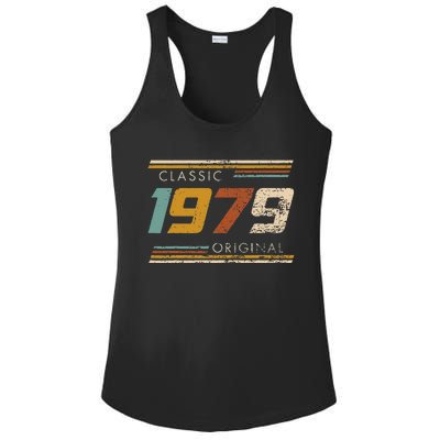 Classic 1979 Original Vintage Birthday Est 1979 Edition Ladies PosiCharge Competitor Racerback Tank