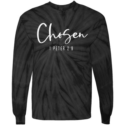 Chosen 1 Peter 29 Chosen Christian Tie-Dye Long Sleeve Shirt