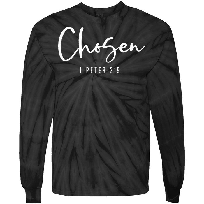 Chosen 1 Peter 29 Chosen Christian Tie-Dye Long Sleeve Shirt