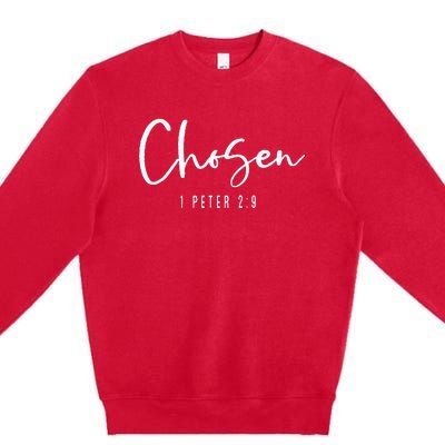 Chosen 1 Peter 29 Chosen Christian Premium Crewneck Sweatshirt