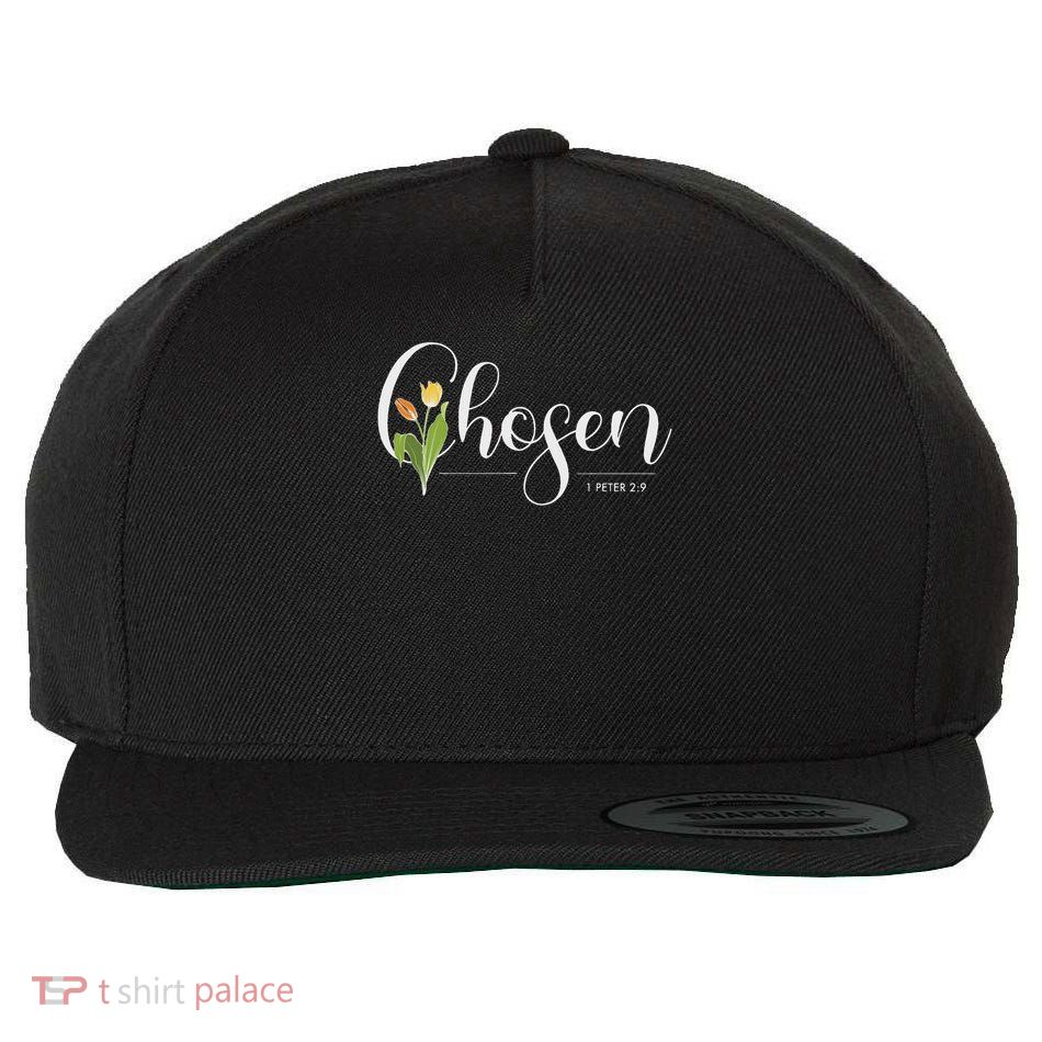 Chosen 1 Peter 29 Inspirational Message Christian Wool Snapback Cap