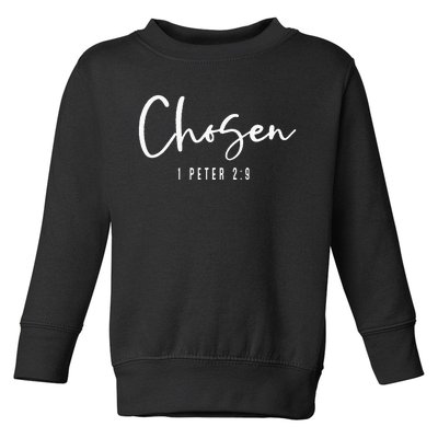 Chosen 1 Peter 29 Chosen Christian Toddler Sweatshirt