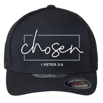 Chosen 1 Peter 29 Bible Verse Christian Flexfit Unipanel Trucker Cap