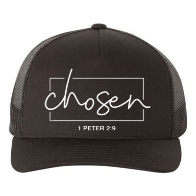 Chosen 1 Peter 29 Bible Verse Christian Yupoong Adult 5-Panel Trucker Hat