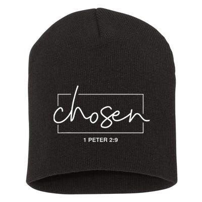 Chosen 1 Peter 29 Bible Verse Christian Short Acrylic Beanie