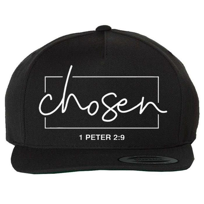 Chosen 1 Peter 29 Bible Verse Christian Wool Snapback Cap