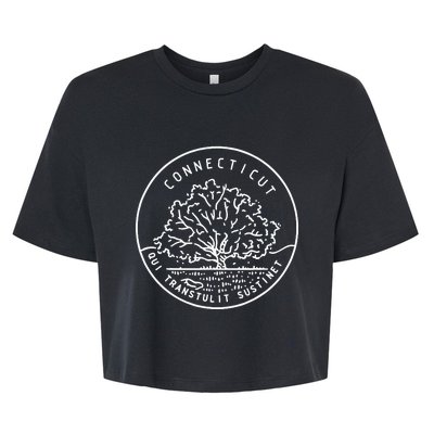 Connecticut 1788 State Of Connecticut Bella+Canvas Jersey Crop Tee