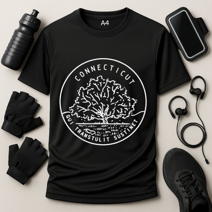 Connecticut 1788 State Of Connecticut Cooling Performance Crew T-Shirt