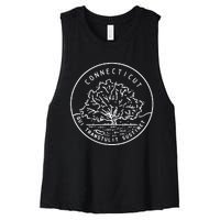 Connecticut 1788 State Of Connecticut Women's Racerback Cropped Tank