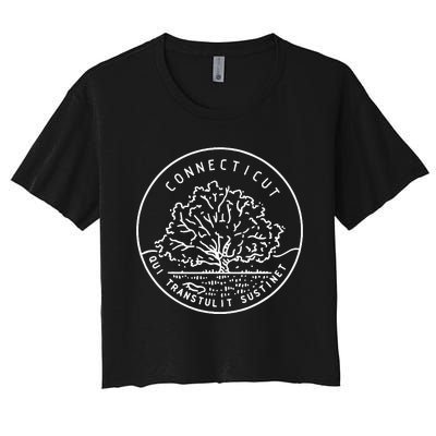 Connecticut 1788 State Of Connecticut Women's Crop Top Tee