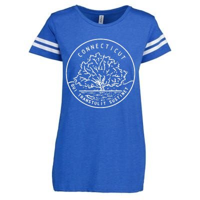 Connecticut 1788 State Of Connecticut Enza Ladies Jersey Football T-Shirt