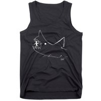 Cult 1970s Shark Movie Chalkboard Pic Tank Top