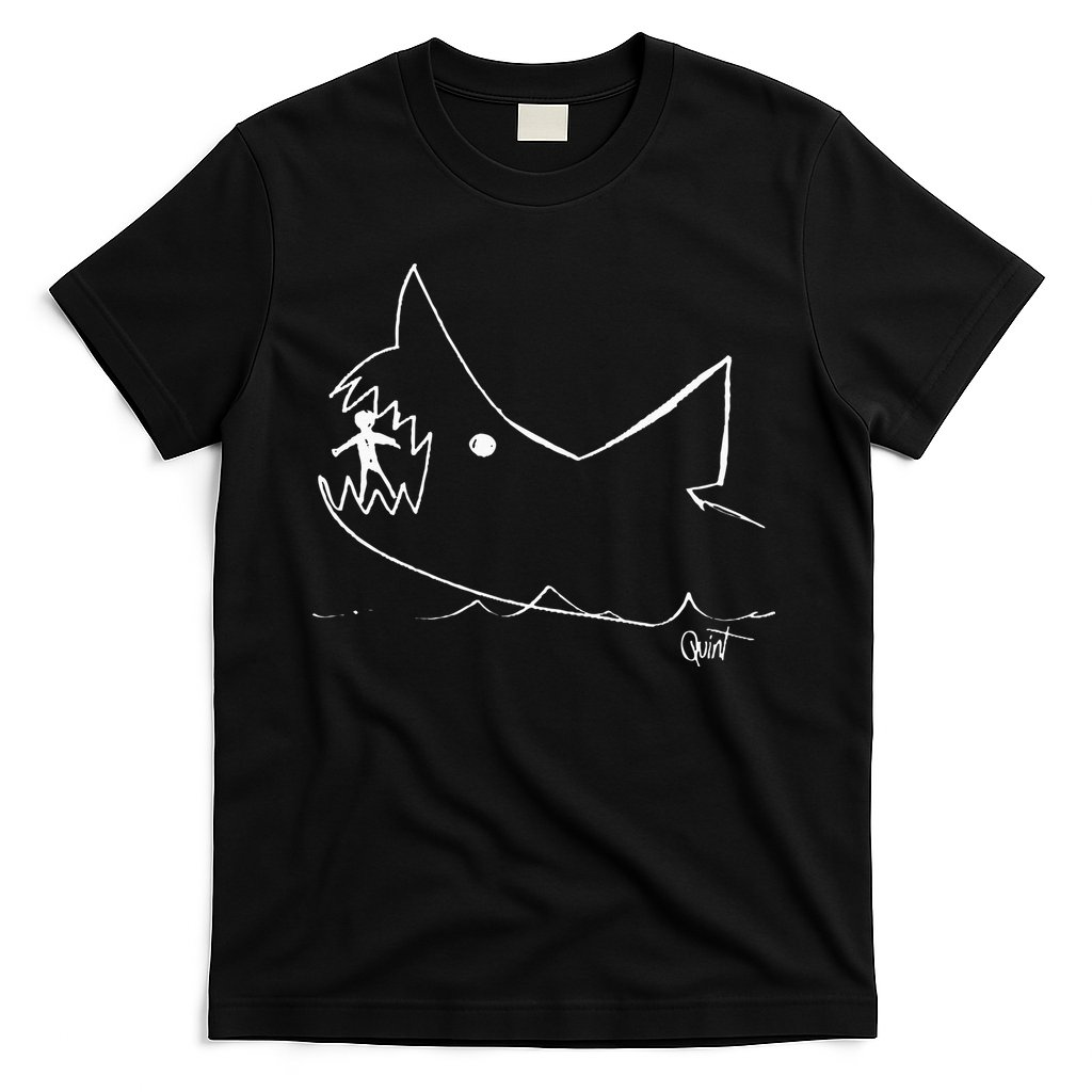 Cult 1970s Shark movie chalkboard pic T-Shirt