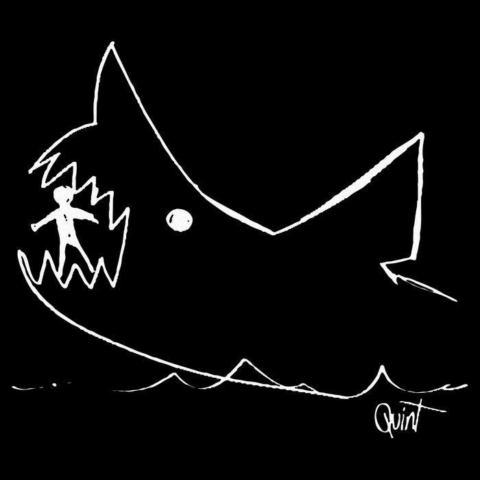 Cult 1970s Shark movie chalkboard pic Backpack