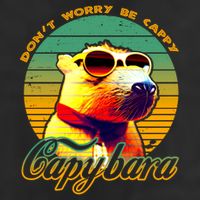 Capybara (1) T-Shirt 7 Panel Mesh Trucker Snapback Hat