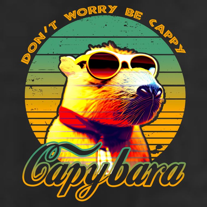 Capybara (1) T-Shirt 7 Panel Mesh Trucker Snapback Hat
