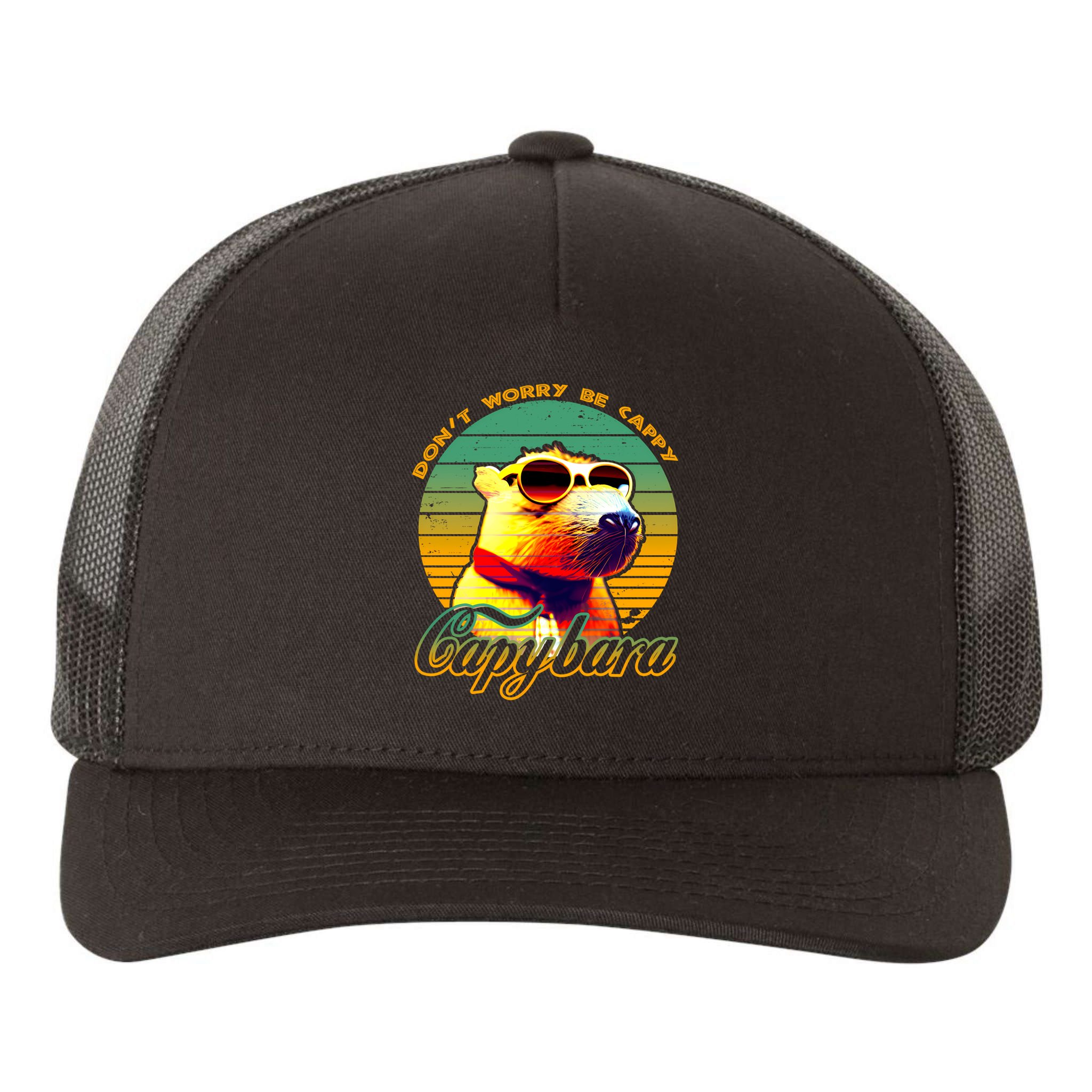 Capybara (1) T-Shirt Yupoong Adult 5-Panel Trucker Hat