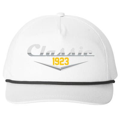 Classic 1923 Vintage 100th Birthday Snapback Five-Panel Rope Hat