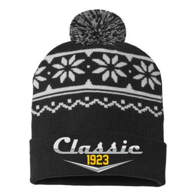 Classic 1923 Vintage 100th Birthday USA-Made Snowflake Beanie