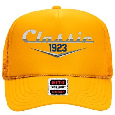 Classic 1923 Vintage 100th Birthday High Crown Mesh Back Trucker Hat