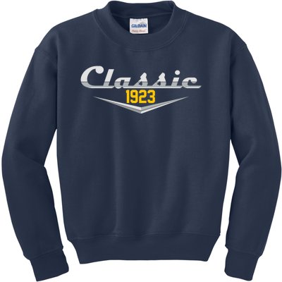 Classic 1923 Vintage 100th Birthday Kids Sweatshirt