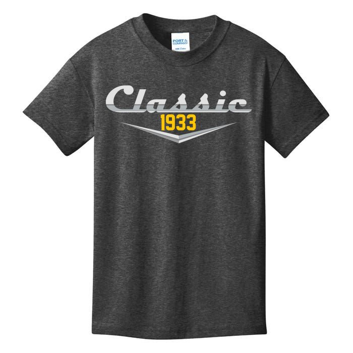 Classic 1933 Vintage 90th Birthday Kids T-Shirt