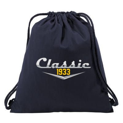 Classic 1933 Vintage 90th Birthday Drawstring Bag