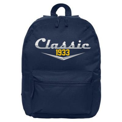 Classic 1933 Vintage 90th Birthday 16 in Basic Backpack