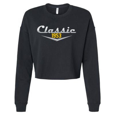Classic 1953 Vintage 70th Birthday Cropped Pullover Crew