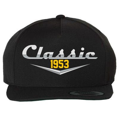 Classic 1953 Vintage 70th Birthday Wool Snapback Cap