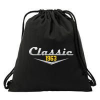Classic 1963 Vintage 60th Birthday Drawstring Bag