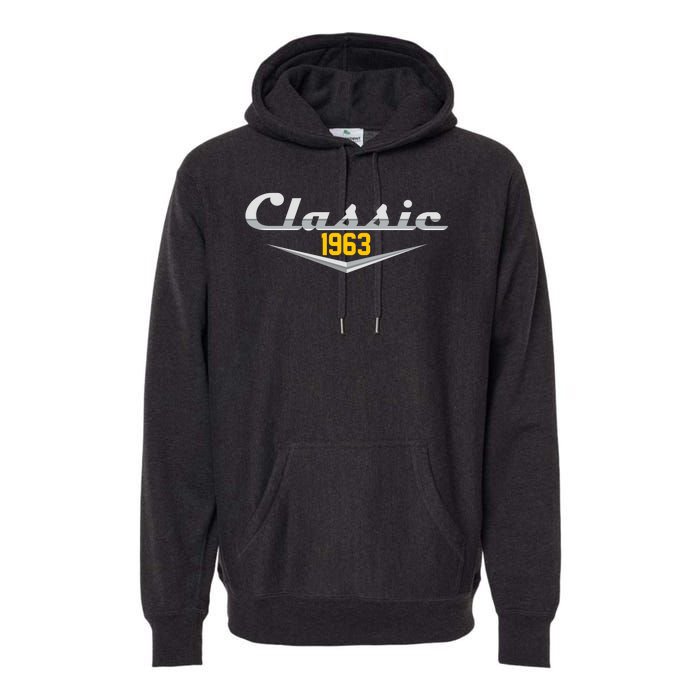 Classic 1963 Vintage 60th Birthday Premium Hoodie