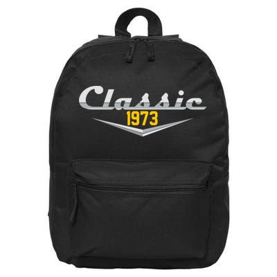 Classic 1973 Vintage 50th Birthday 16 in Basic Backpack