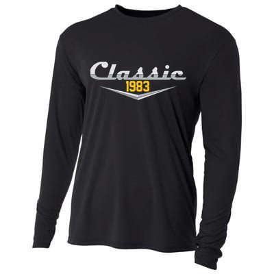 Classic 1983 Vintage 40th Birthday Cooling Performance Long Sleeve Crew