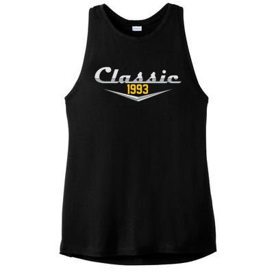 Classic 1993 Vintage 30th Birthday Ladies PosiCharge Tri-Blend Wicking Tank