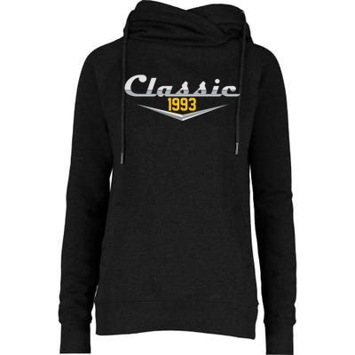 Classic 1993 Vintage 30th Birthday Womens Funnel Neck Pullover Hood