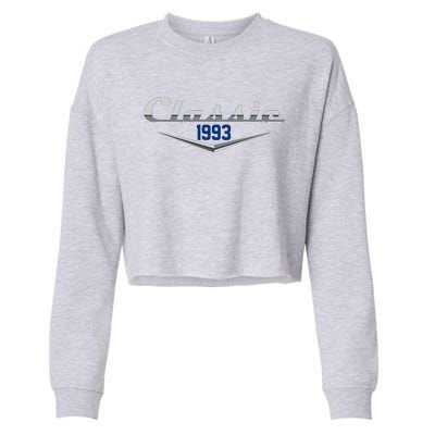 Classic 1993 Vintage 30th Birthday Cropped Pullover Crew