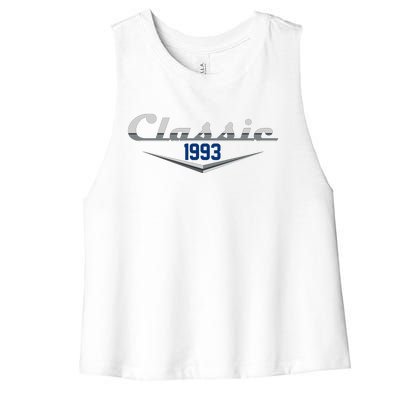 Classic 1993 Vintage 30th Birthday Women's Racerback Cropped Tank