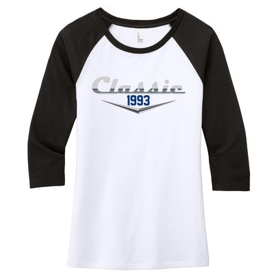 Classic 1993 Vintage 30th Birthday Women's Tri-Blend 3/4-Sleeve Raglan Shirt