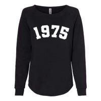 Classic 1975 Varsity Vintage College Style 49th Birthday Womens California Wash Sweatshirt