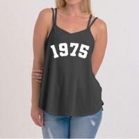 Classic 1975 Varsity Vintage College Style 49th Birthday Women's Strappy Tank