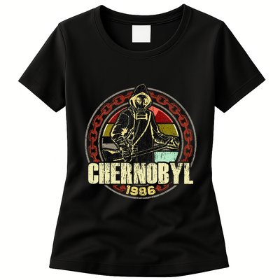 Chernobyl 1986 Vintage Nuclear Power Plant Disaster Womens T-Shirt