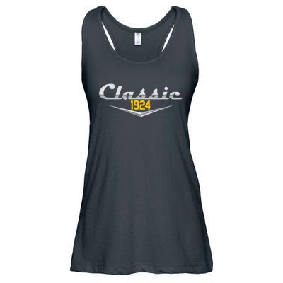 Classic 1924 Vintage 100th Birthday Ladies Essential Flowy Tank