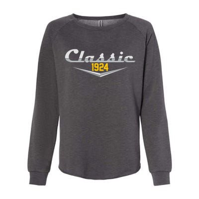 Classic 1924 Vintage 100th Birthday Womens California Wash Sweatshirt