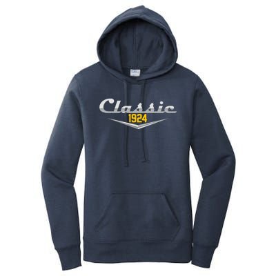 Classic 1924 Vintage 100th Birthday Women's Pullover Hoodie