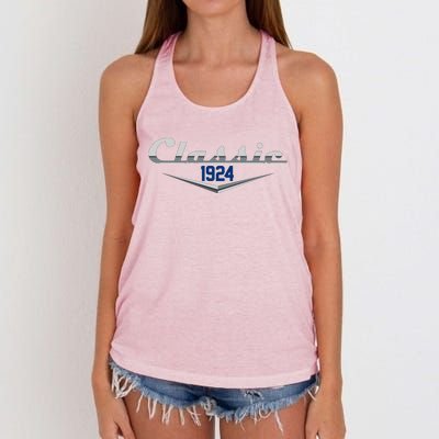 Classic 1924 Vintage 100th Birthday Women's Knotted Racerback Tank