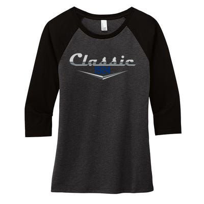 Classic 1924 Vintage 100th Birthday Women's Tri-Blend 3/4-Sleeve Raglan Shirt